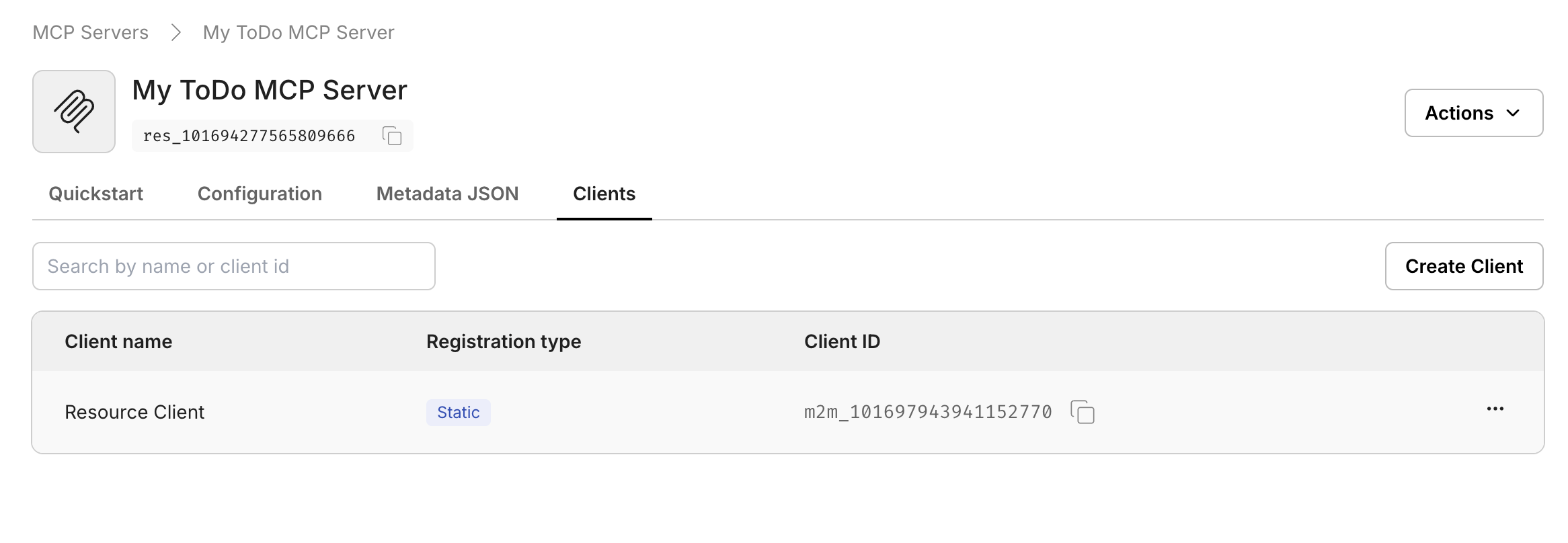 Create Client